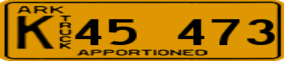 Trailer License Plate